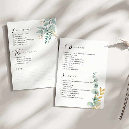 12 Month Wedding Checklist