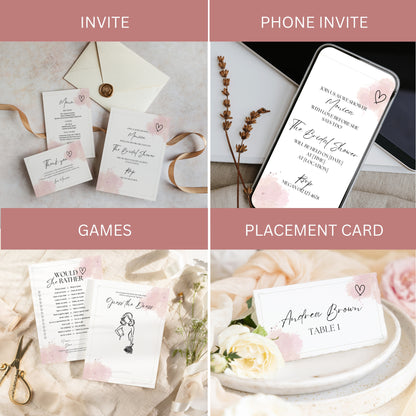 Bridal Shower Bundle - Pink