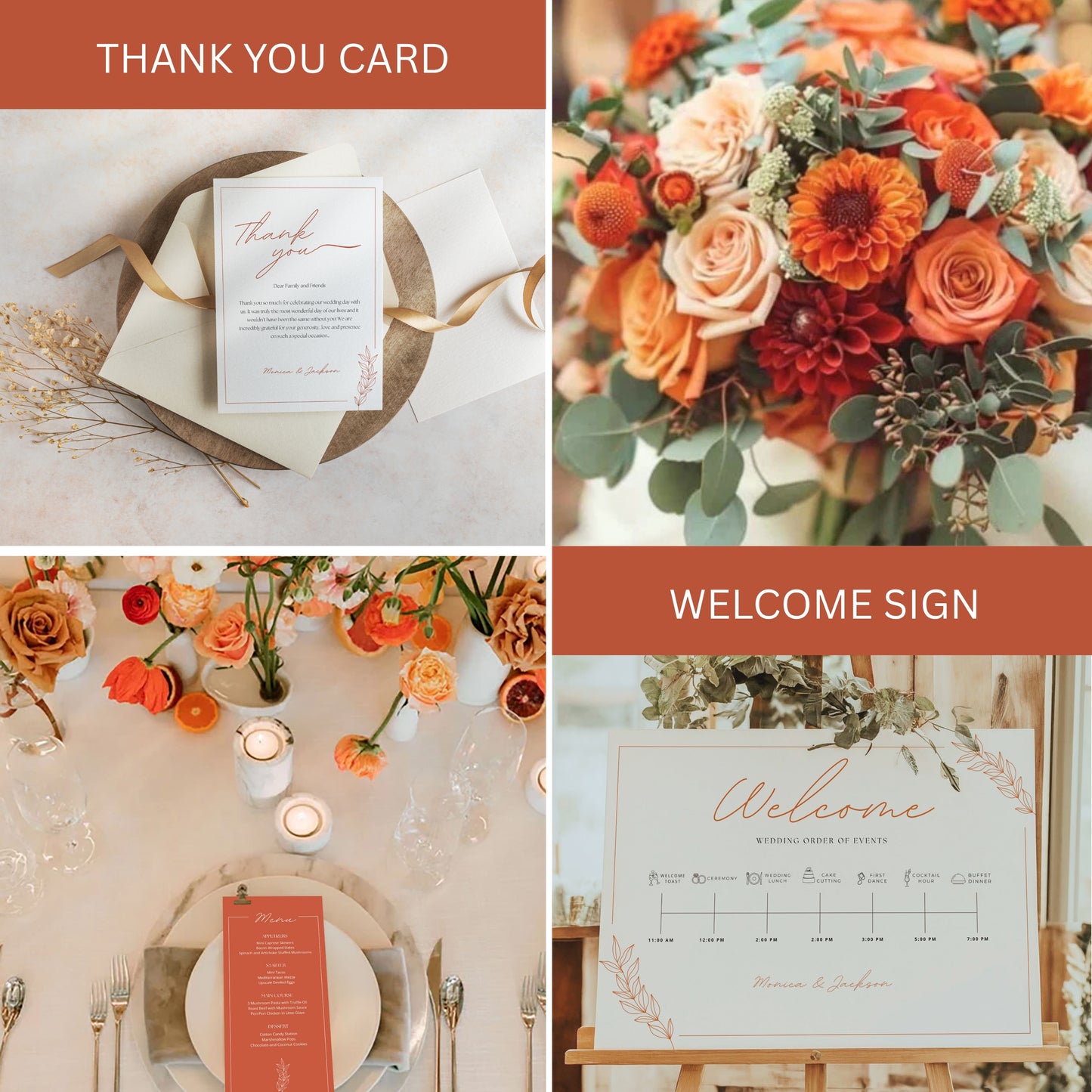 Verona Sunset Wedding Stationery