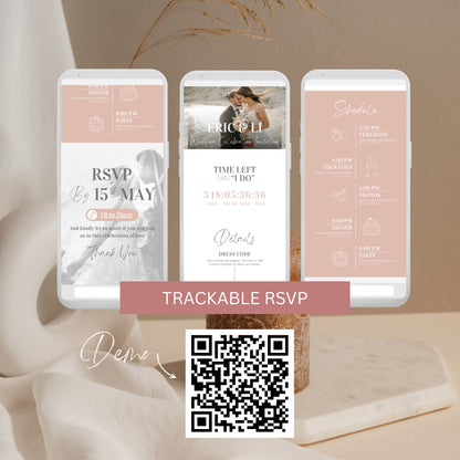 Digital Wedding Invitation with Trackable RSVP