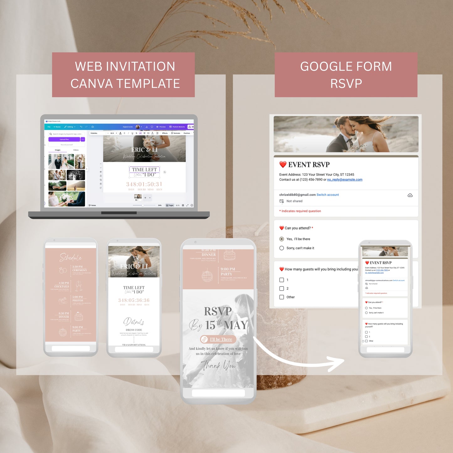 Digital Wedding Invitation with Trackable RSVP