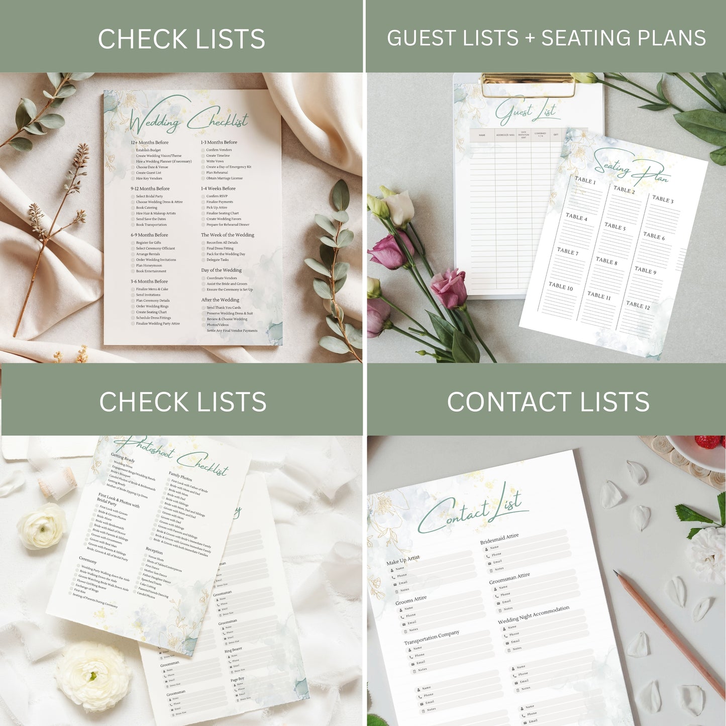 Wedding Planner + FREE Save the Date & Wedding Day Timeline Print