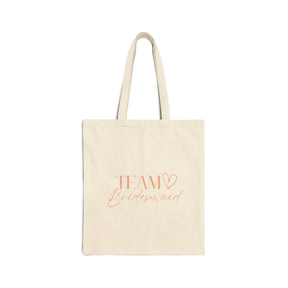 Team Bridesmaid - Canvas Tote Bag