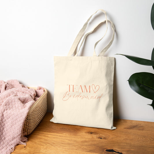 Team Bridesmaid - Canvas Tote Bag