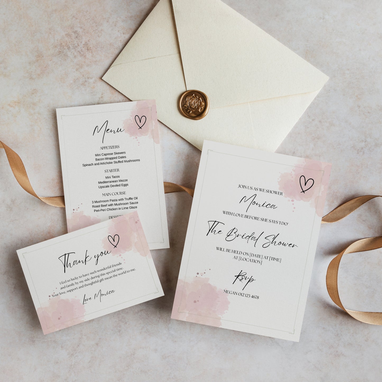 Bridal Shower Bundle - Pink