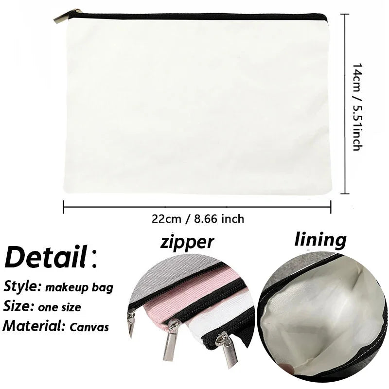 Team Bride Printed Canvas Makeup Bag