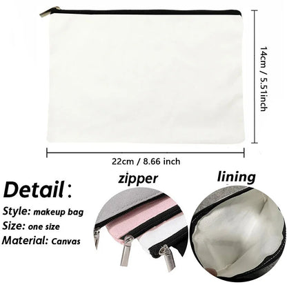 Team Bride Printed Canvas Makeup Bag